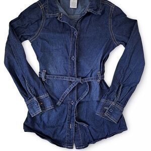 3/15$ tag Kids Casual Denim Dress - Blue